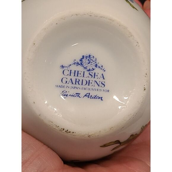 (2) Elizabeth Arden Chelsea Gardens Trinket Jar Scented Candle Japan Gold Trim - Picture 10 of 10